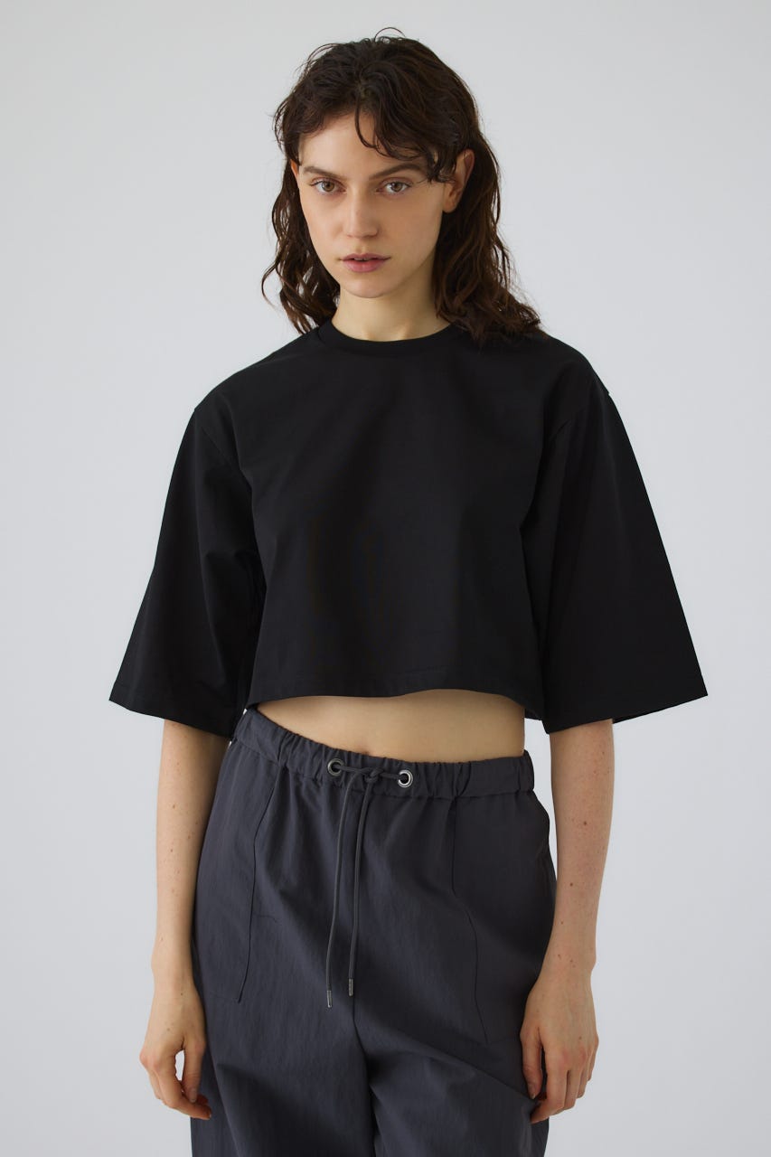 New basic short tee BLK FREE