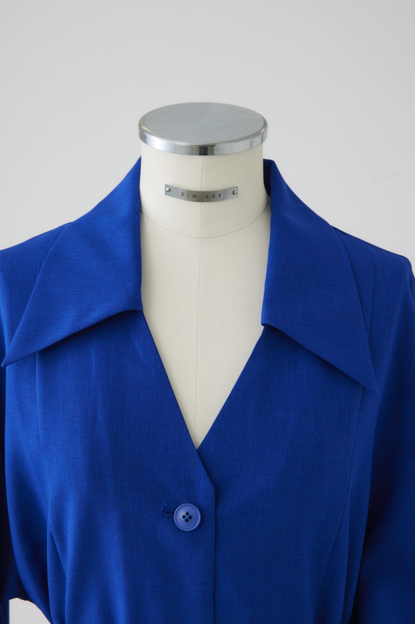 【27SS PRE ORDER】Relaxed Open-Collar Shirt D/BLU FREE