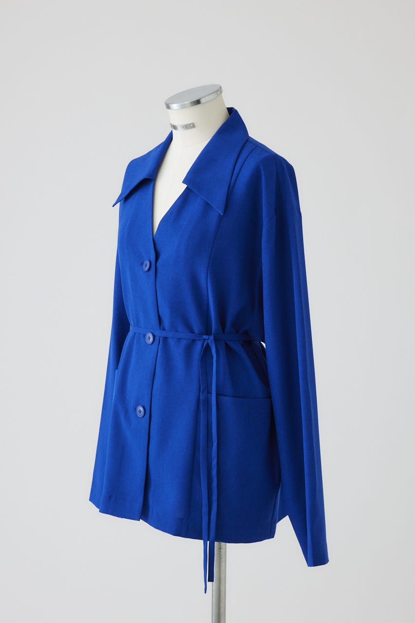【27SS PRE ORDER】Relaxed Open-Collar Shirt D/BLU FREE