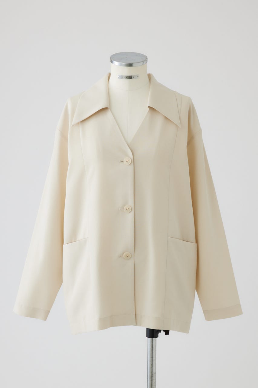 【27SS PRE ORDER】Relaxed Open-Collar Shirt L/BEG FREE