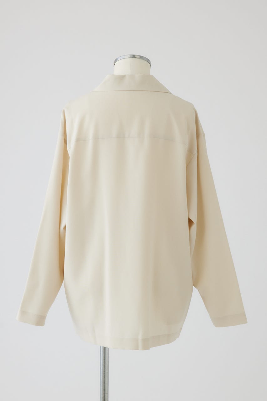 【27SS PRE ORDER】Relaxed Open-Collar Shirt L/BEG FREE