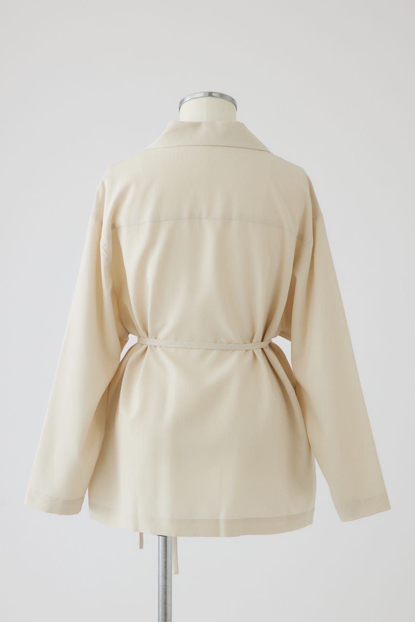 【27SS PRE ORDER】Relaxed Open-Collar Shirt L/BEG FREE