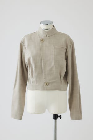 【27SS PRE ORDER】Tuck-Detail Cropped Jacket