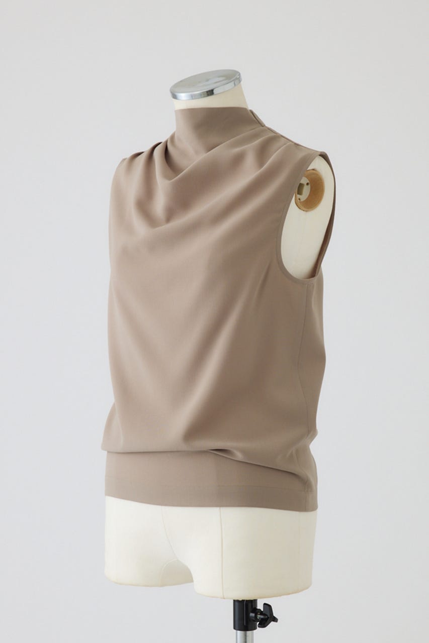 【27SS PRE ORDER】Soft Draped Sleeveless Top BEG 36
