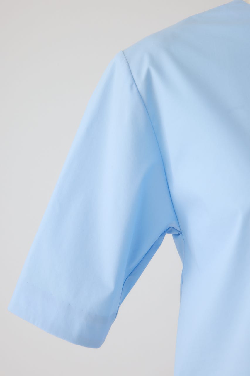 【27SS PRE ORDER】Shoulder-Padded Blouse L/BLU 38