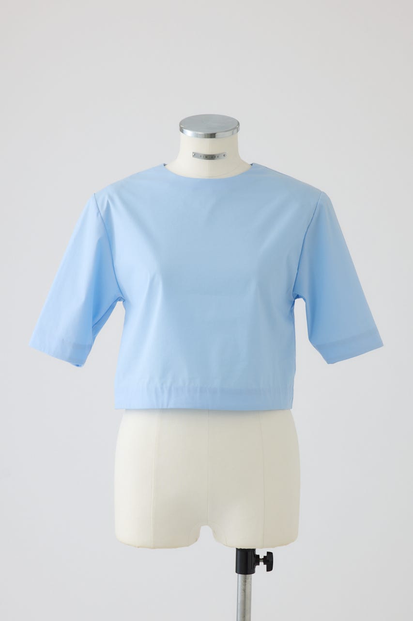 【27SS PRE ORDER】Shoulder-Padded Blouse L/BLU 38