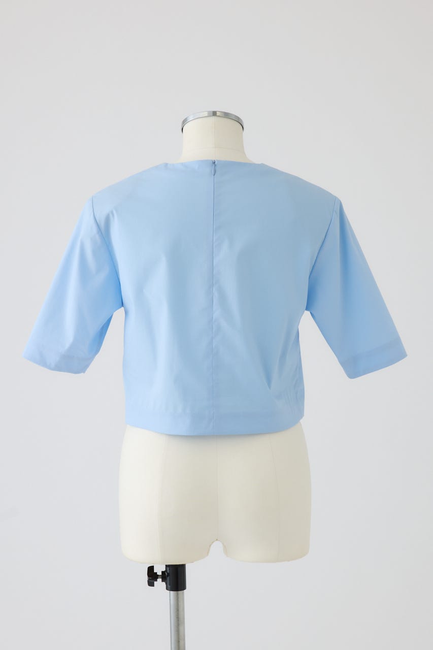 【27SS PRE ORDER】Shoulder-Padded Blouse L/BLU 38
