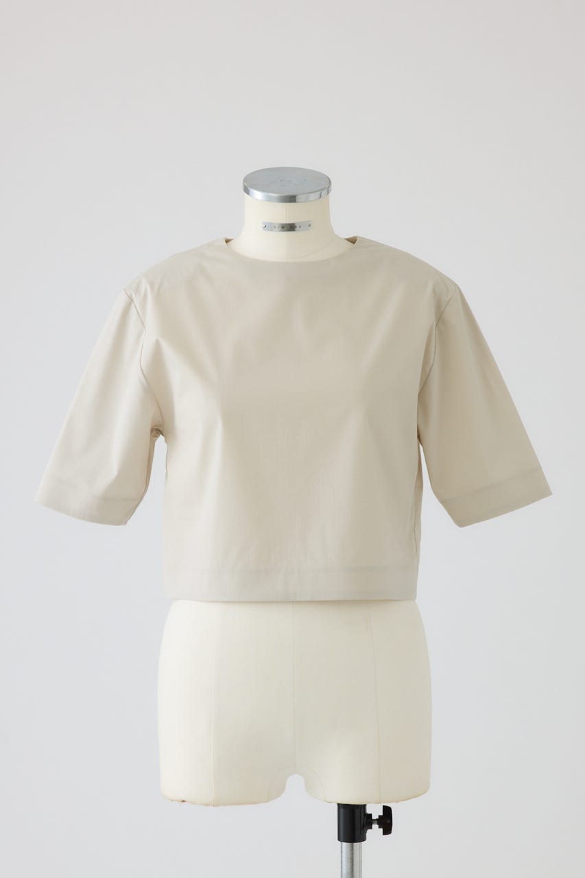【27SS PRE ORDER】Shoulder-Padded Blouse L/GREIGE 36