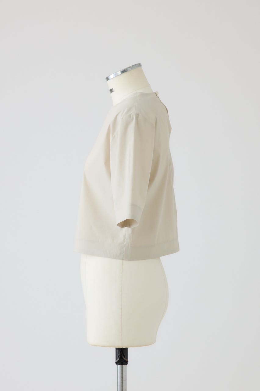 【27SS PRE ORDER】Shoulder-Padded Blouse L/GREIGE 36
