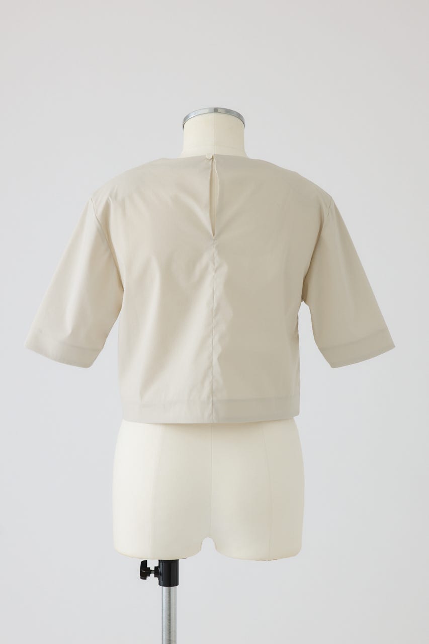 【27SS PRE ORDER】Shoulder-Padded Blouse L/GREIGE 36