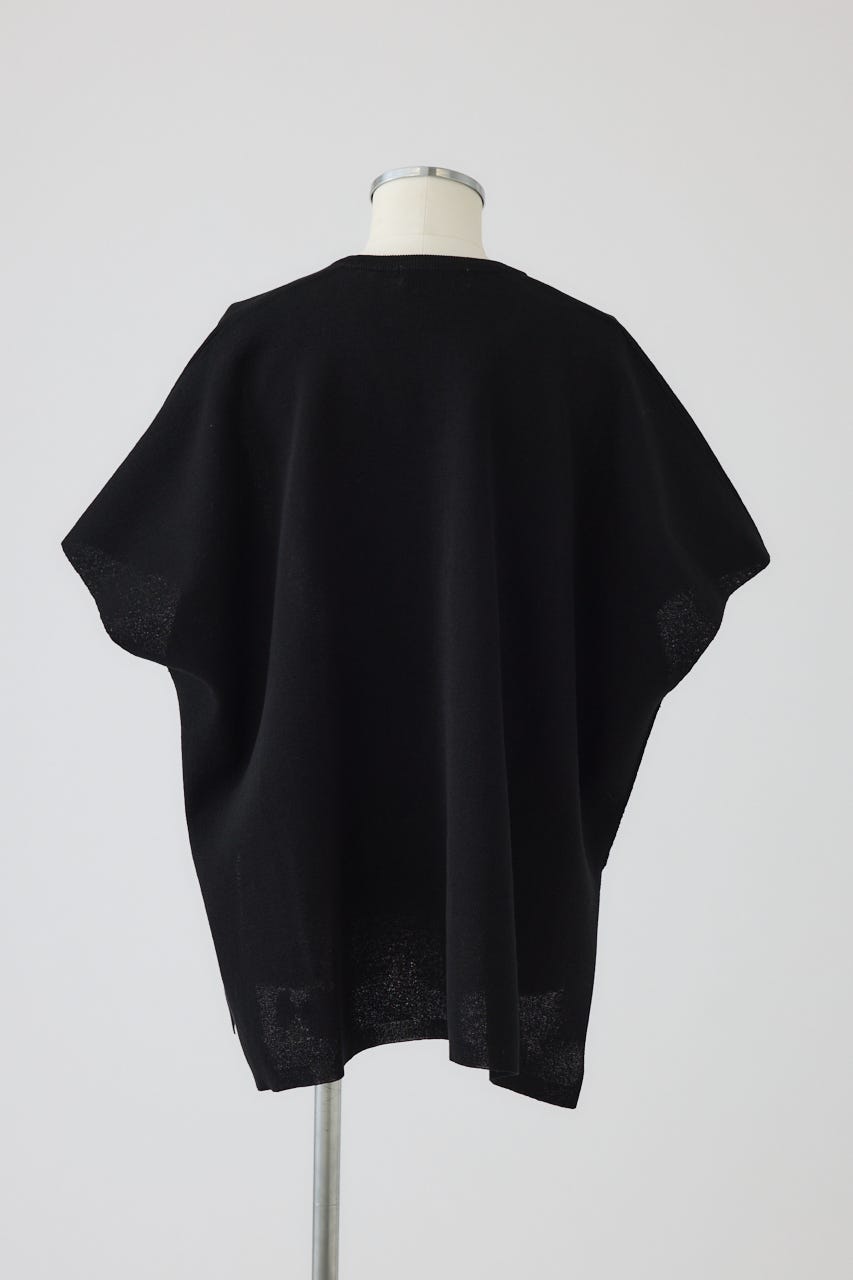 【27SS PRE ORDER】Wide Square V-Neck Knit Top BLK FREE