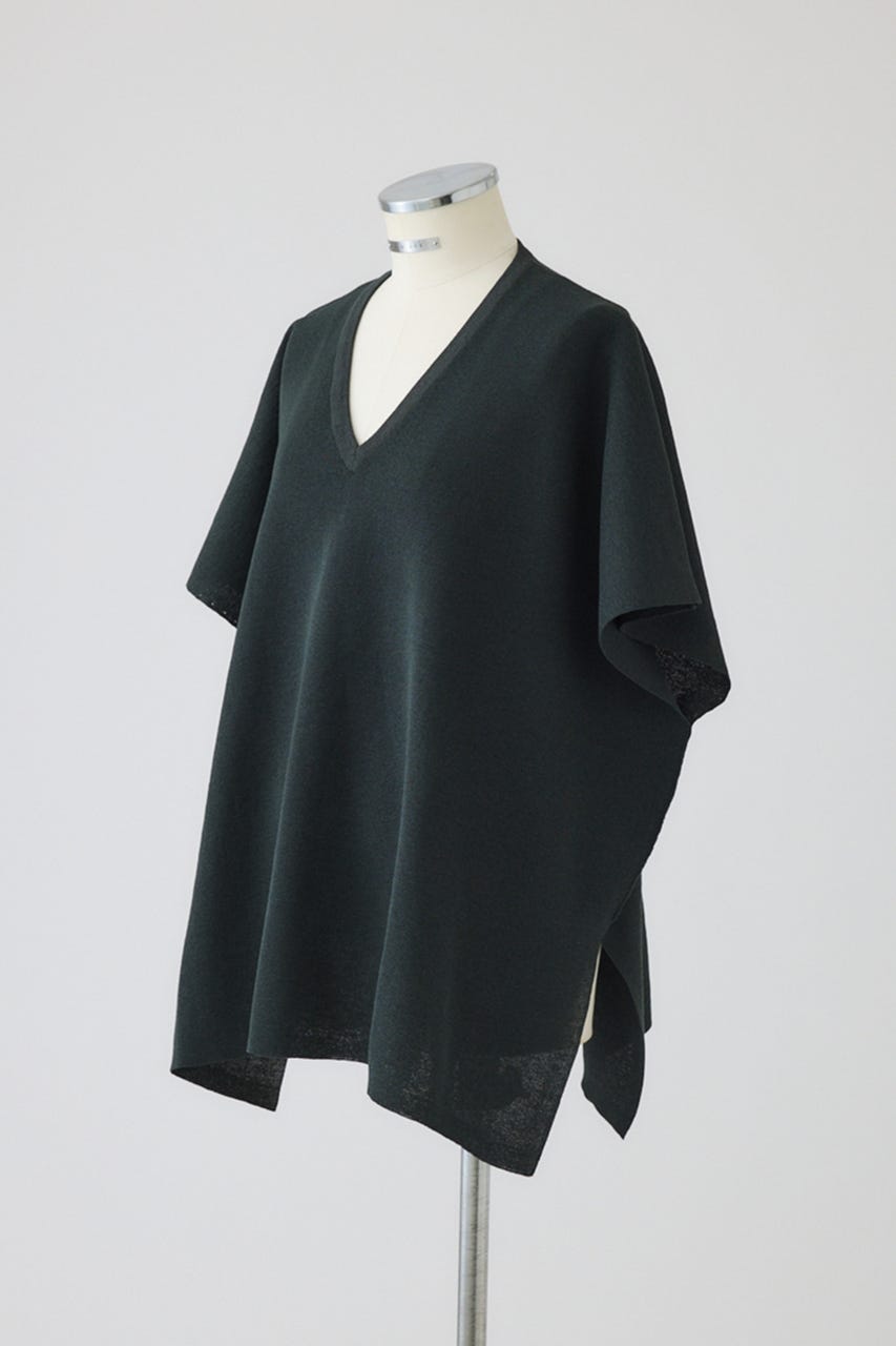 【27SS PRE ORDER】Wide Square V-Neck Knit Top GRY FREE