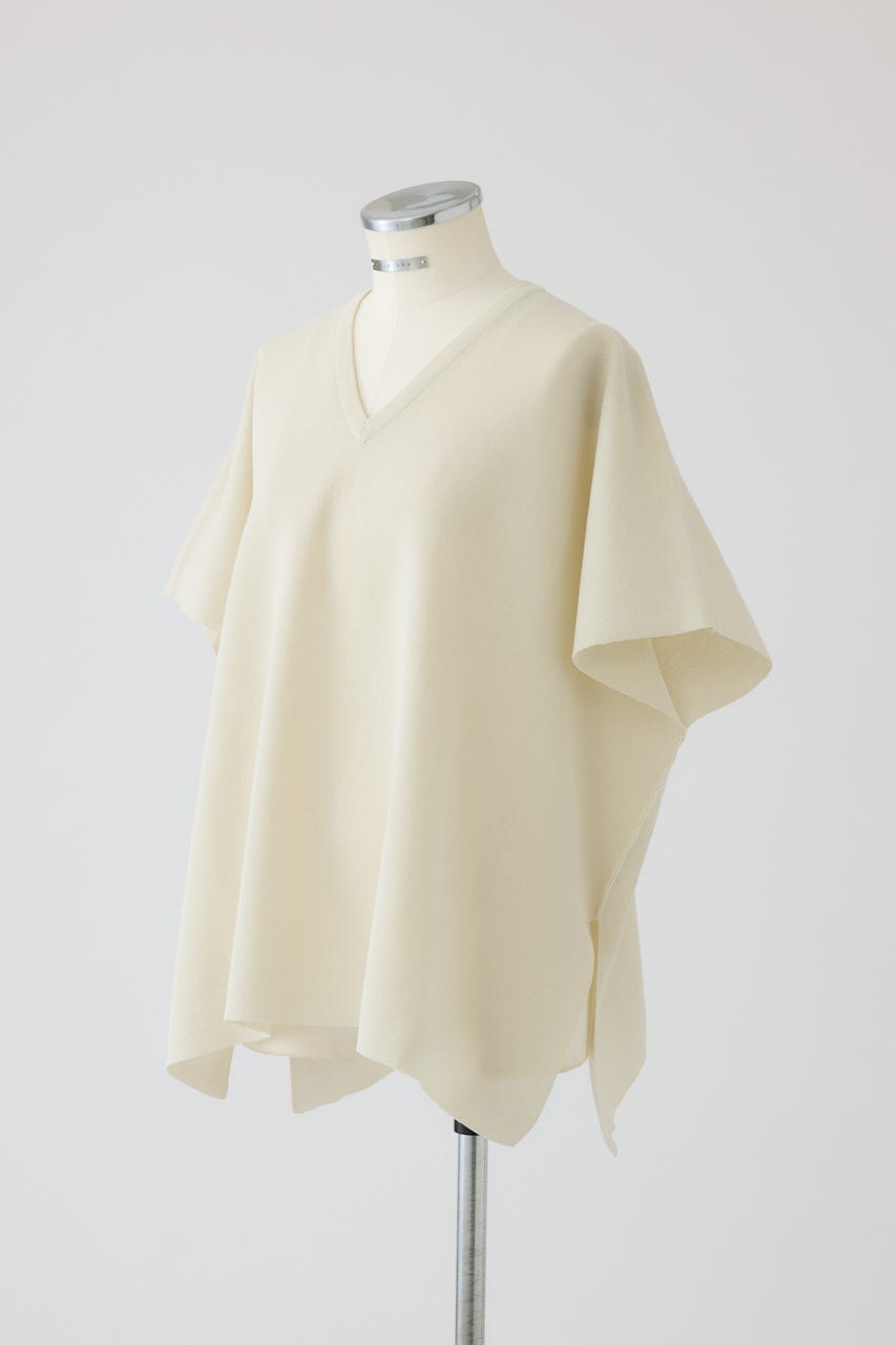 【27SS PRE ORDER】Wide Square V-Neck Knit Top L/BEG FREE