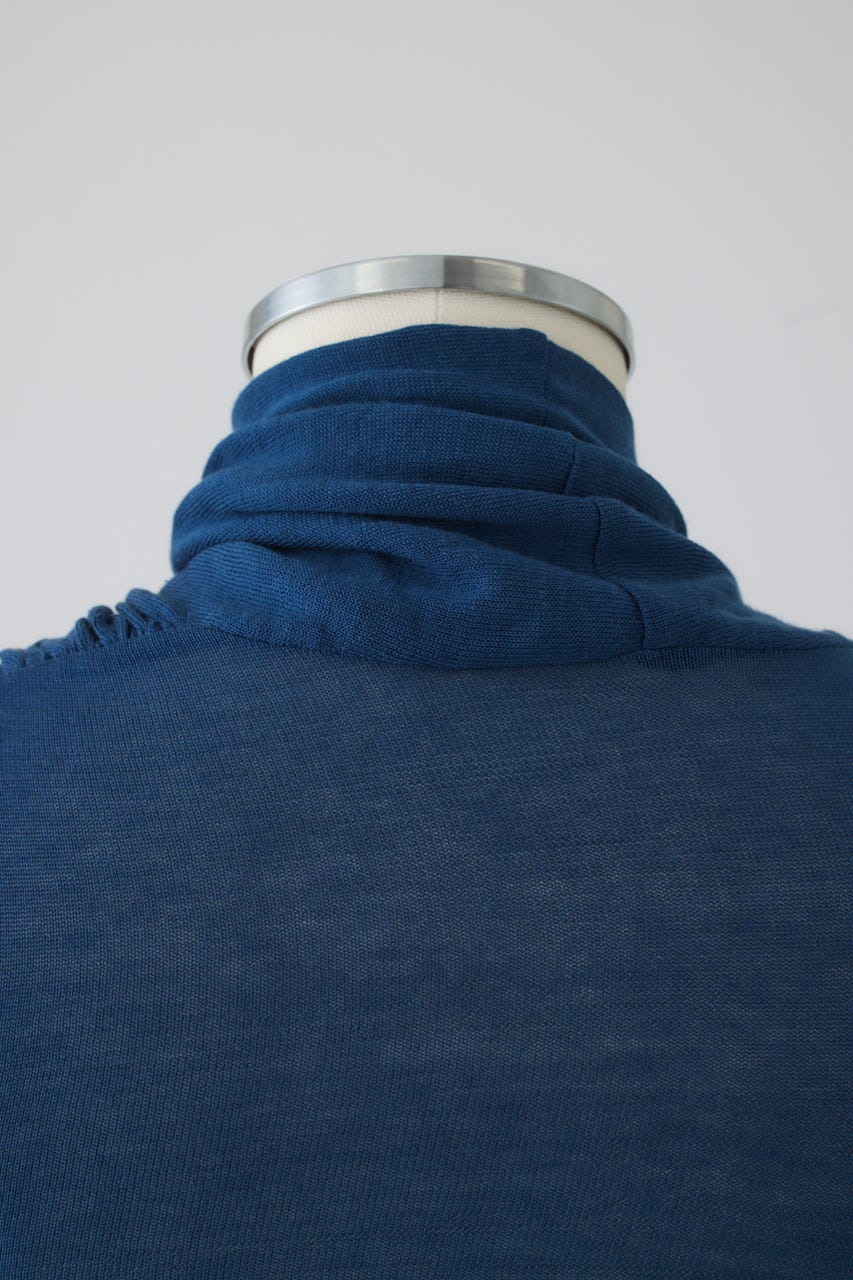【27SS PRE ORDER】Front-Twist Sleeveless Top BLU FREE