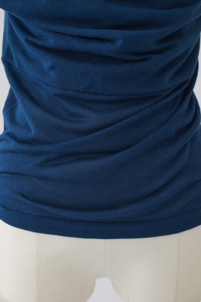【27SS PRE ORDER】Front-Twist Sleeveless Top BLU FREE