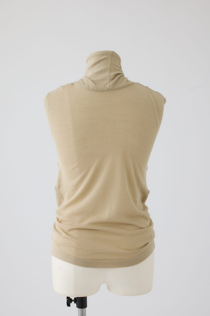 【27SS PRE ORDER】Front-Twist Sleeveless Top L/BEG FREE