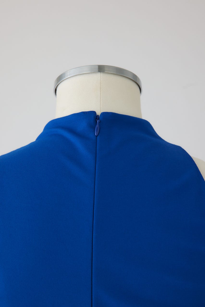 【27SS PRE ORDER】Fluid Draped Jersey Dress D/BLU 36