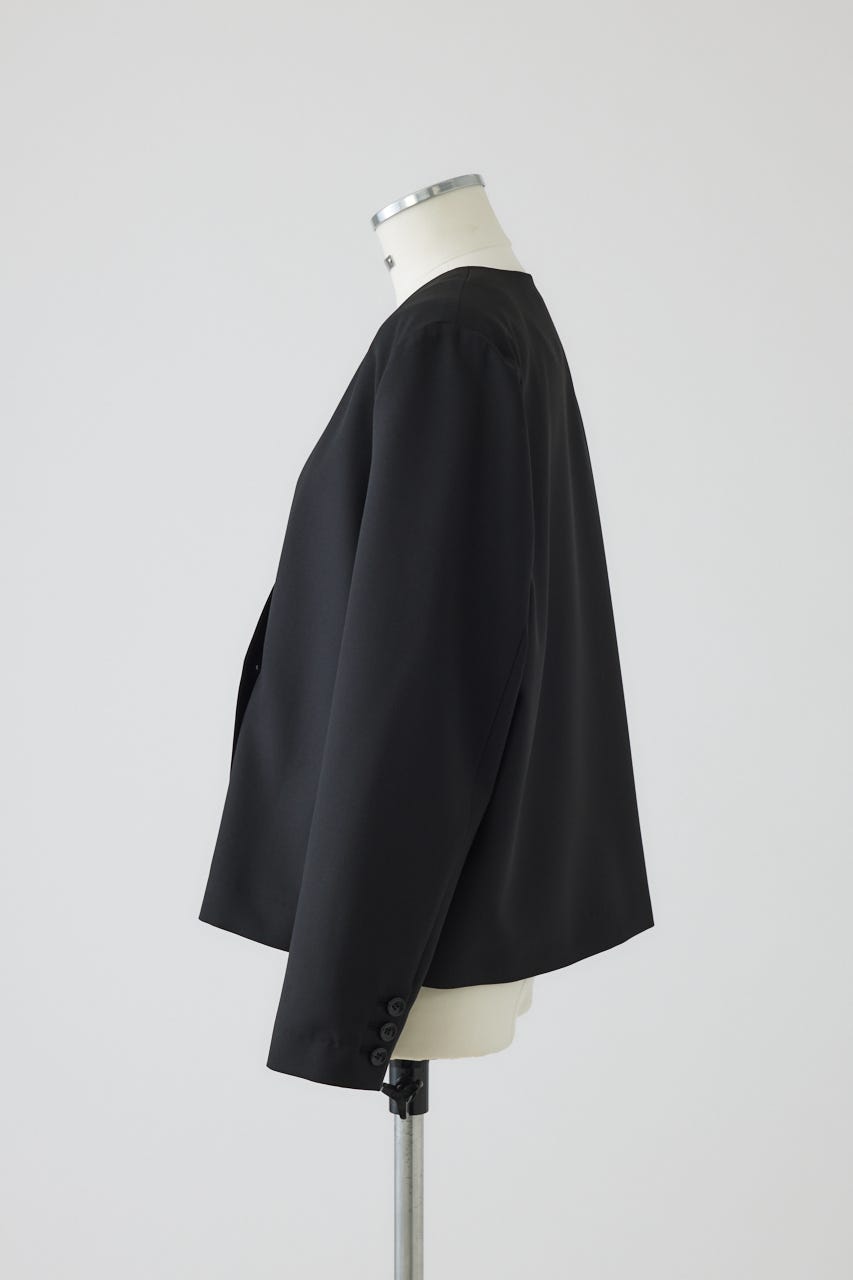 【27SS PRE ORDER】Padded Shoulder Short JK BLK FREE