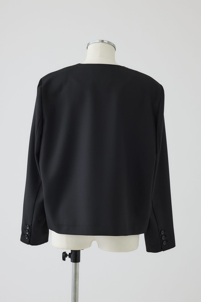 【27SS PRE ORDER】Padded Shoulder Short JK BLK FREE