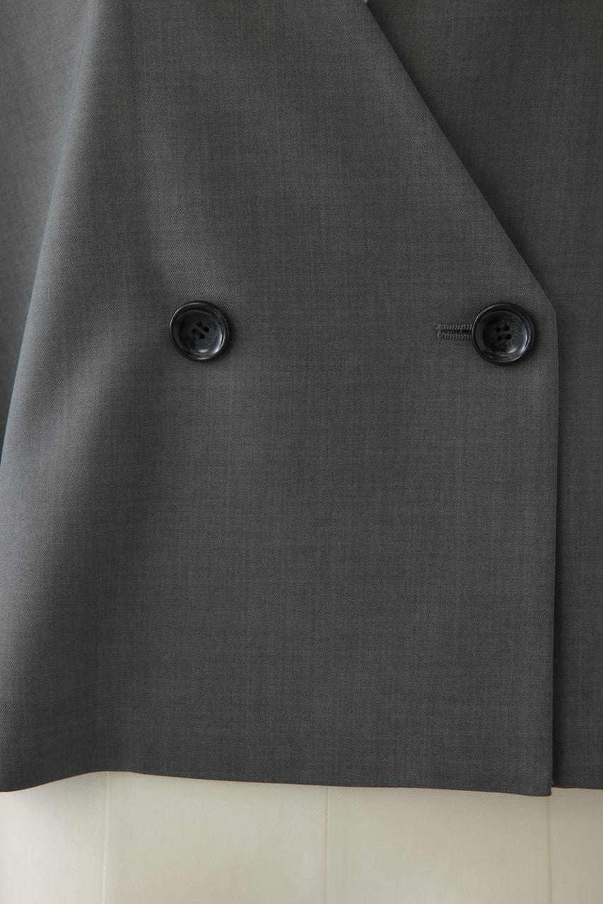 【27SS PRE ORDER】Padded Shoulder Short JK GRY FREE