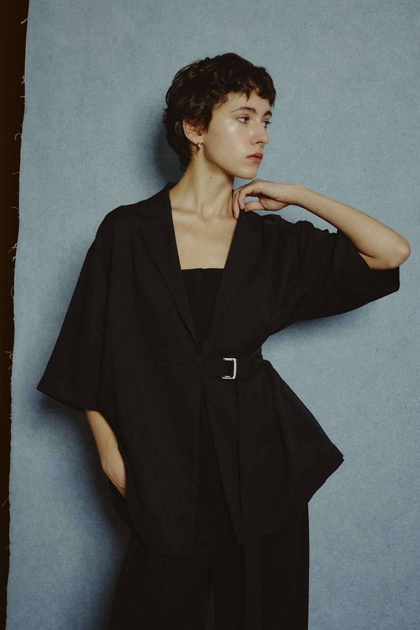 【27SS PRE ORDER】Side Belted Jacket BLK FREE