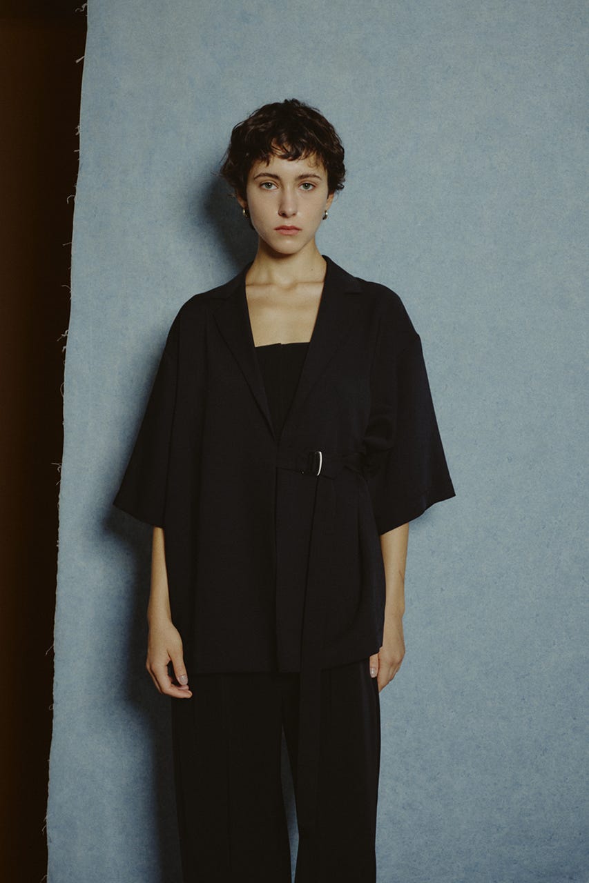 【27SS PRE ORDER】Side Belted Jacket BLK FREE