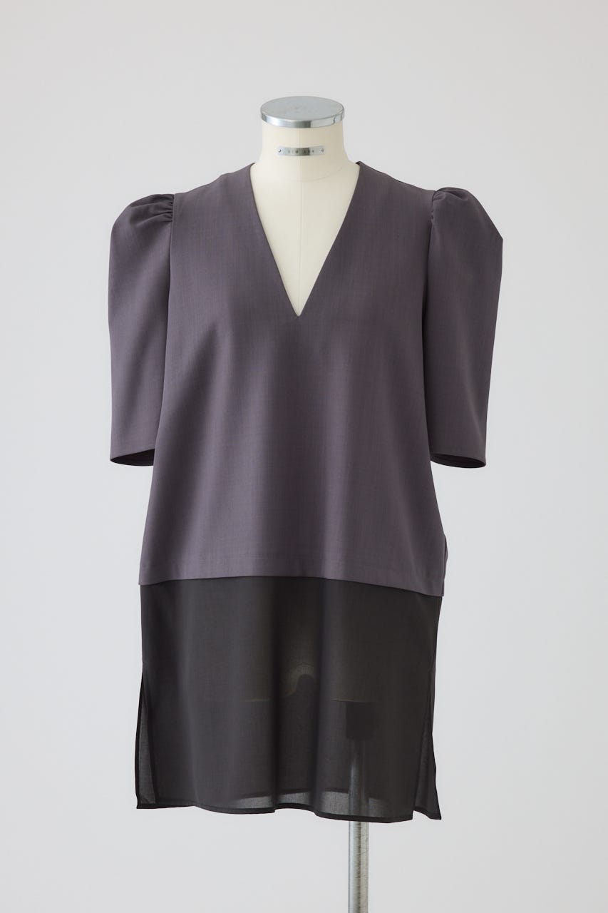 【27SS PRE ORDER】Puff-Sleeve Long Tops GRY FREE