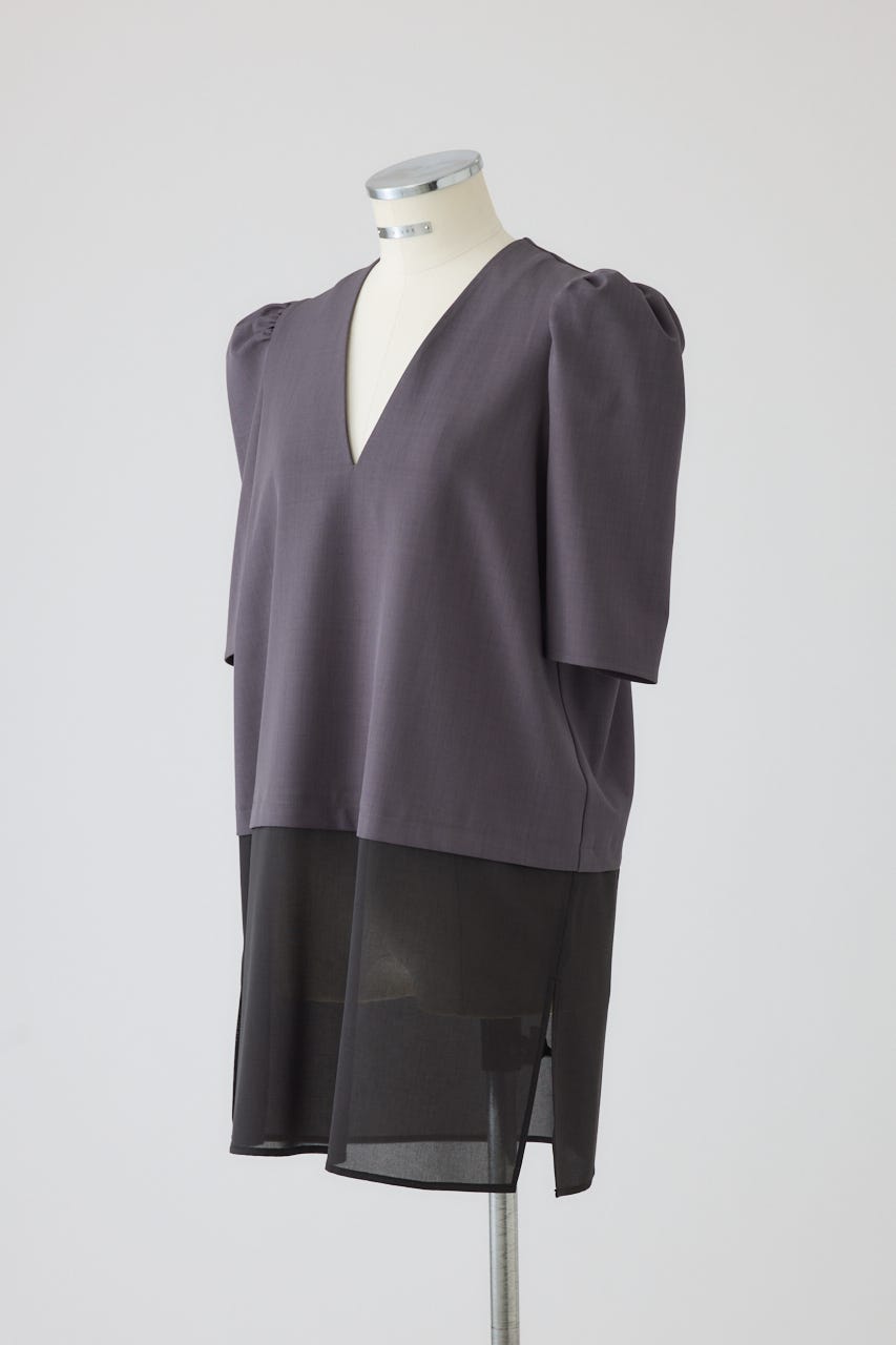 【27SS PRE ORDER】Puff-Sleeve Long Tops GRY FREE