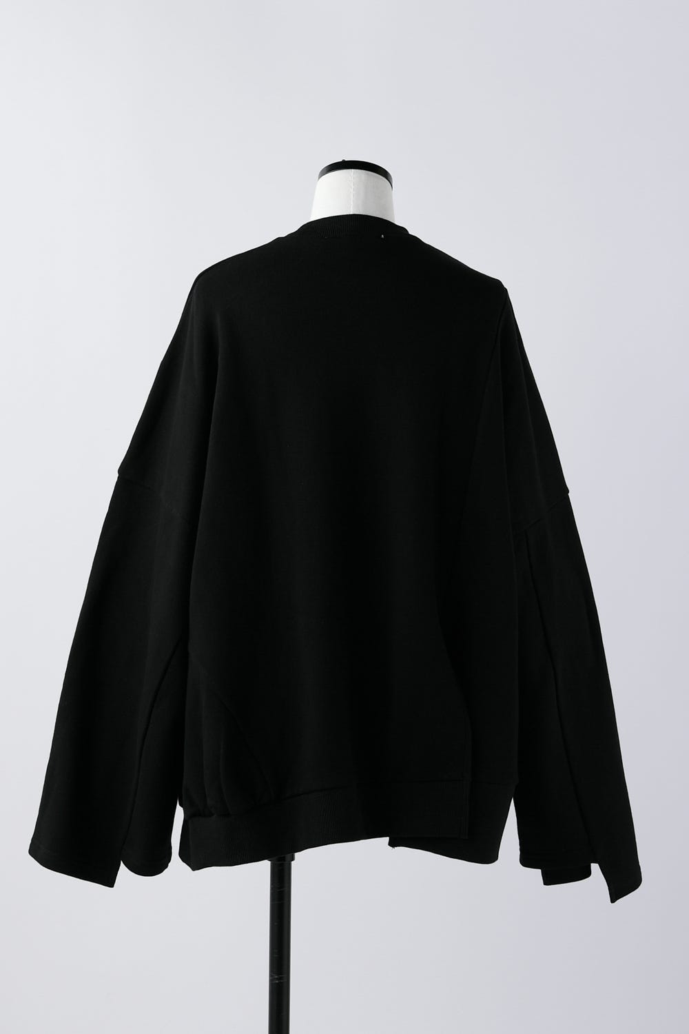 round-hem pullover BLK M