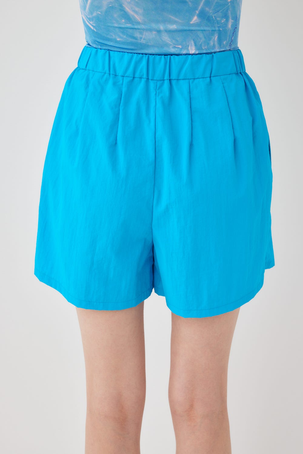 cropped baloon pants M/BLU M