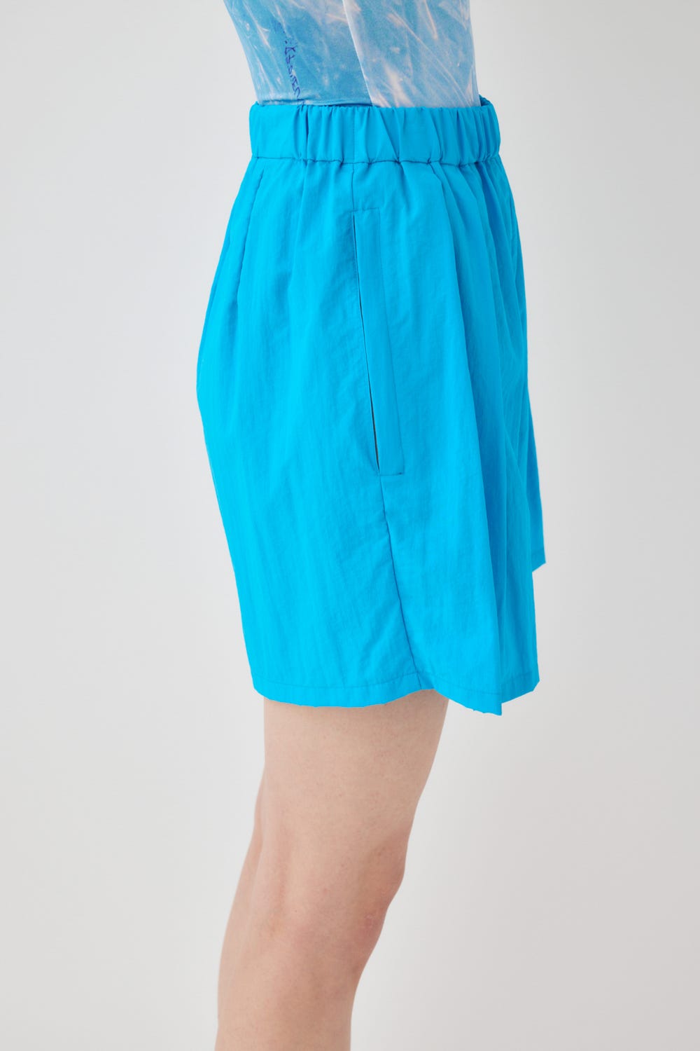 cropped baloon pants M/BLU M