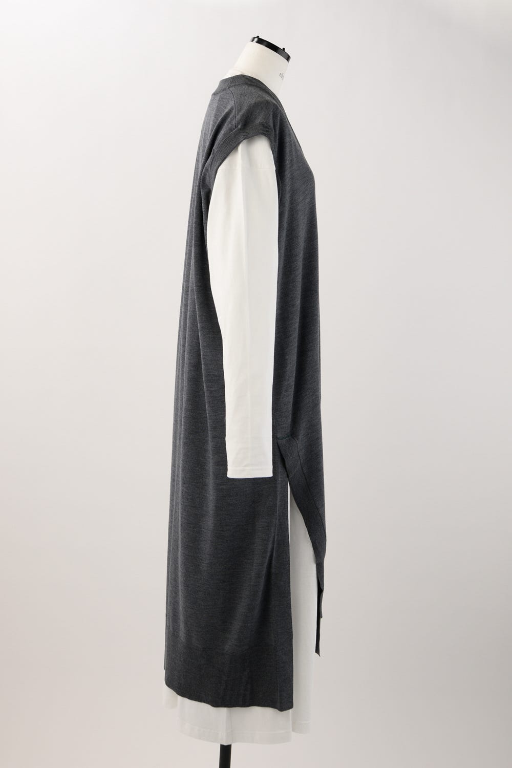 knit×cut dress Stone M