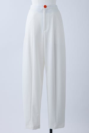 パンツ 2024ss nagonstans straight cocoon pants easy care daily cocoon pants｜XS｜WHT｜trousers｜någonstans