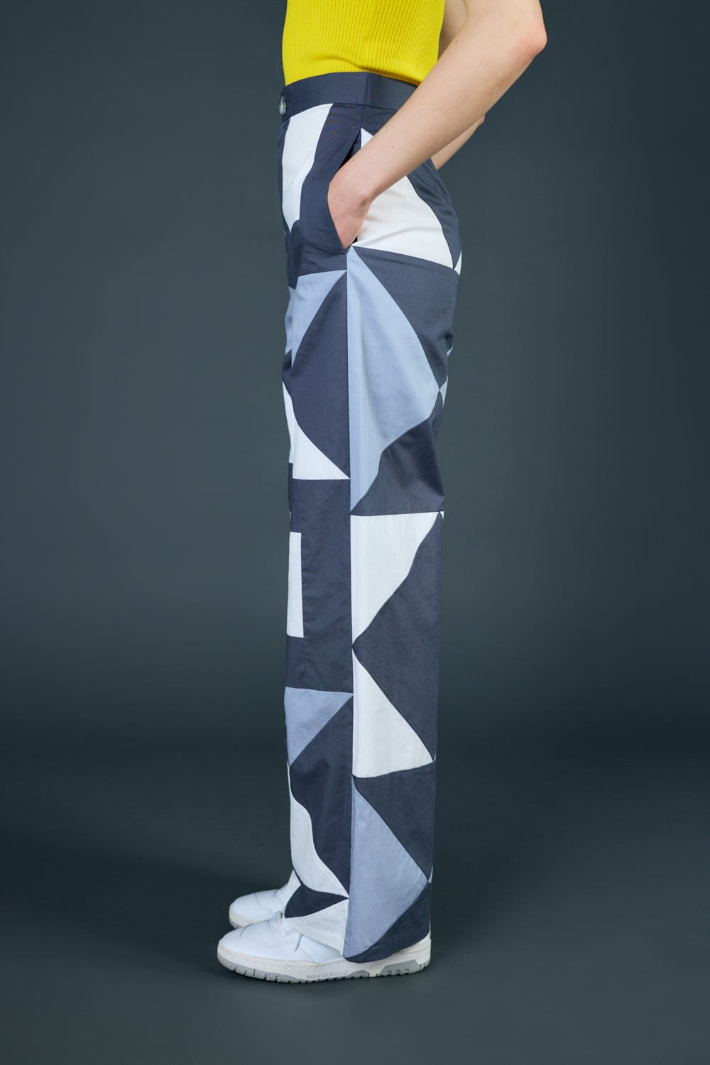 pach work wide pants GRY S