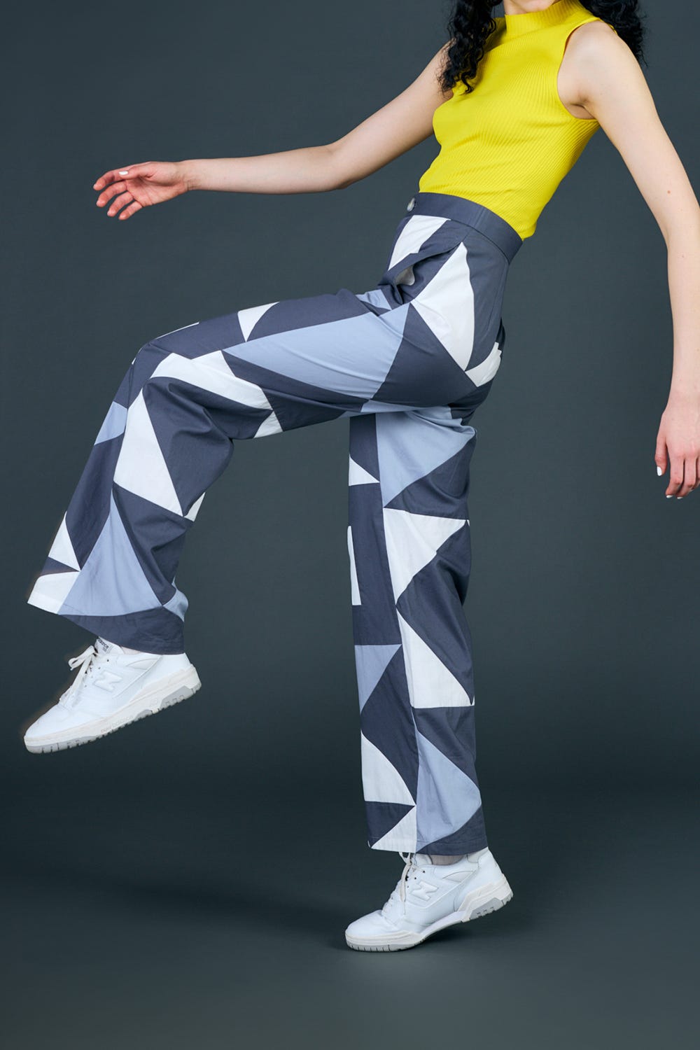 pach work wide pants GRY S