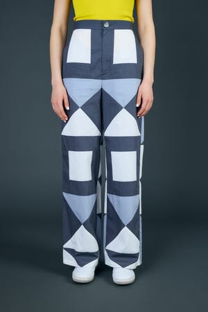 pach work wide pants