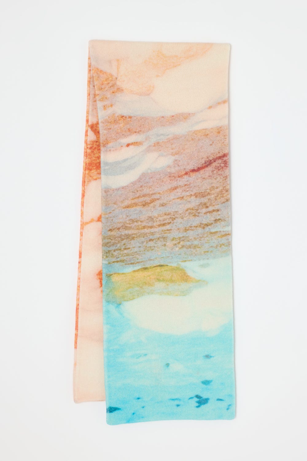 winter landscape muffler Orange M