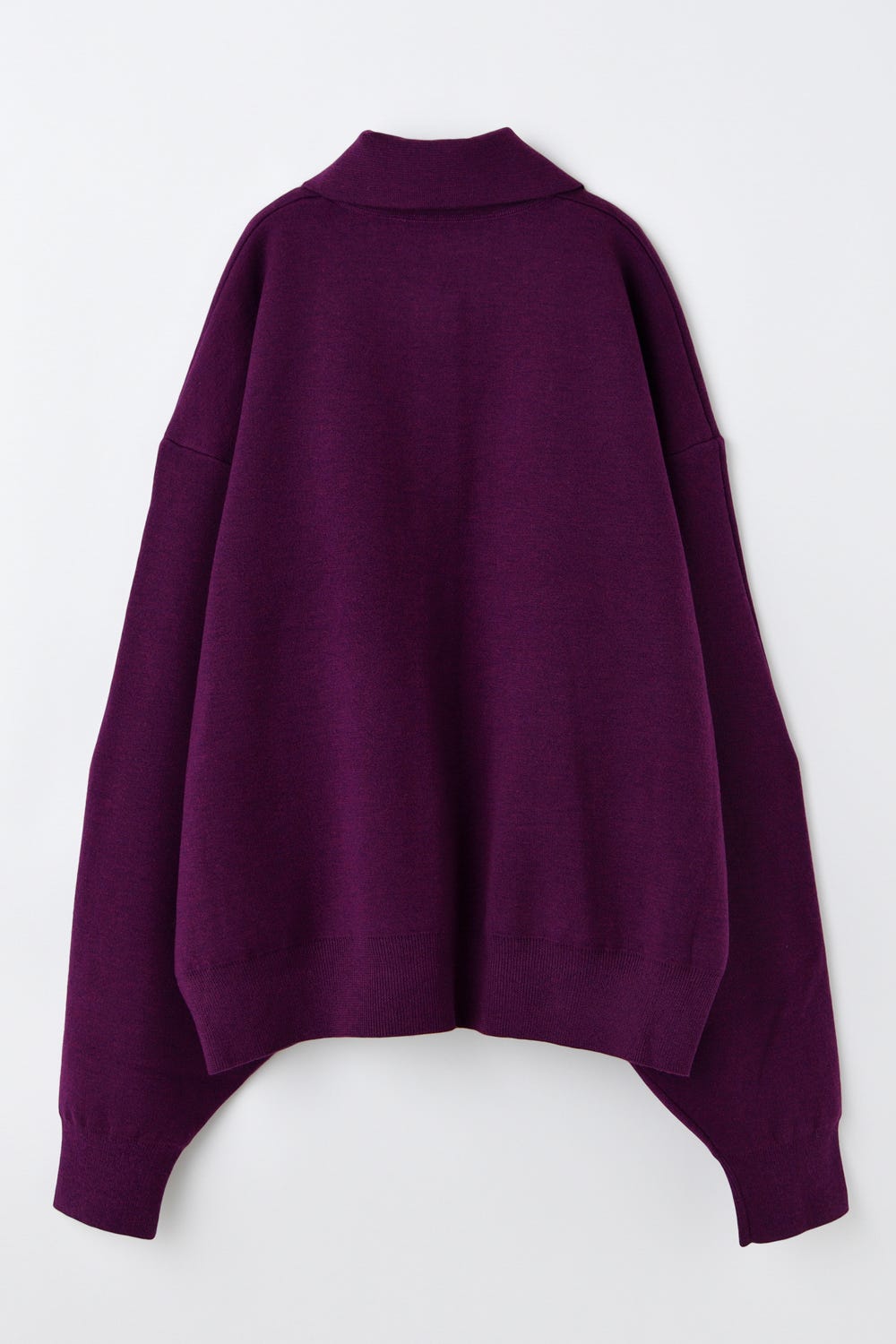 soutien-collar knit cardigan Beets M