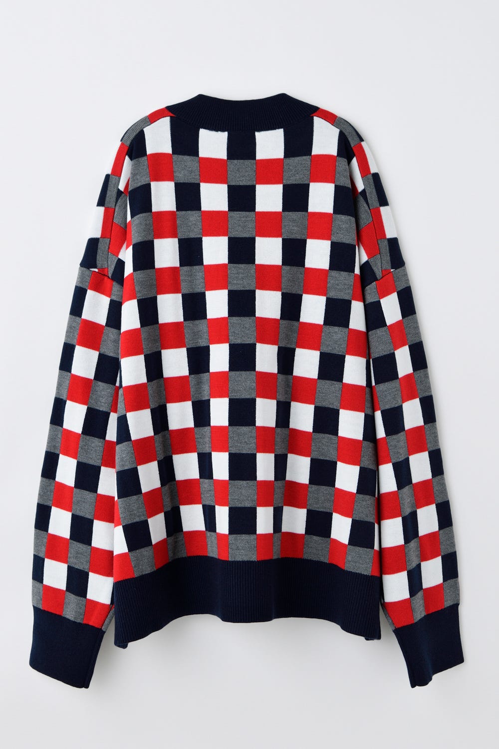 jacquard knit cardigan Chili M