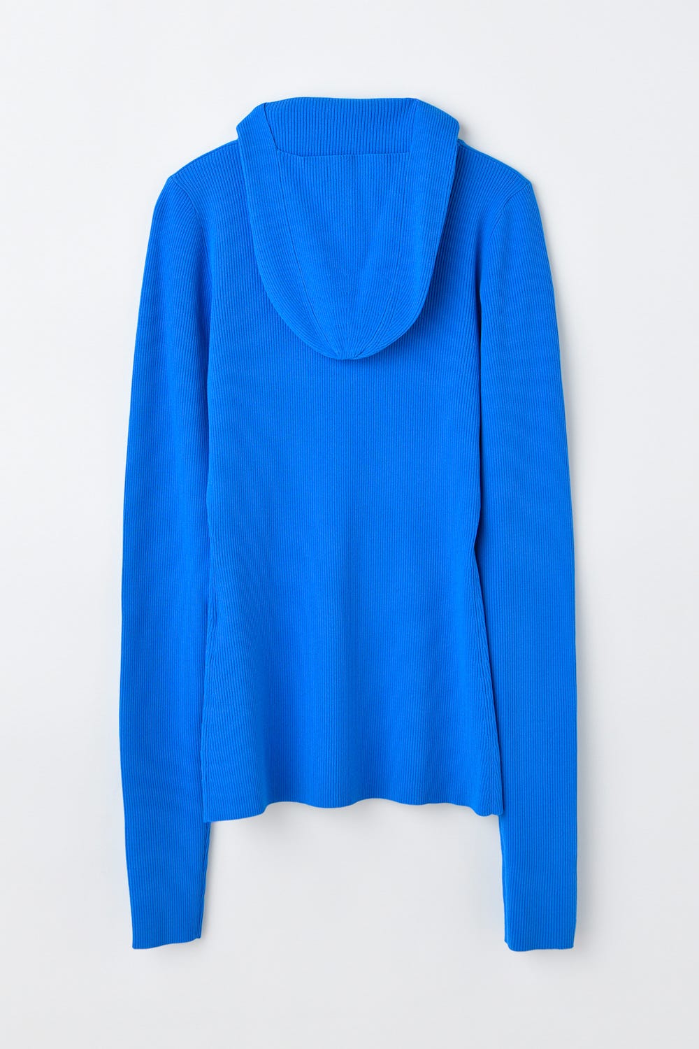 high-neck hooded rib pullover Sky M