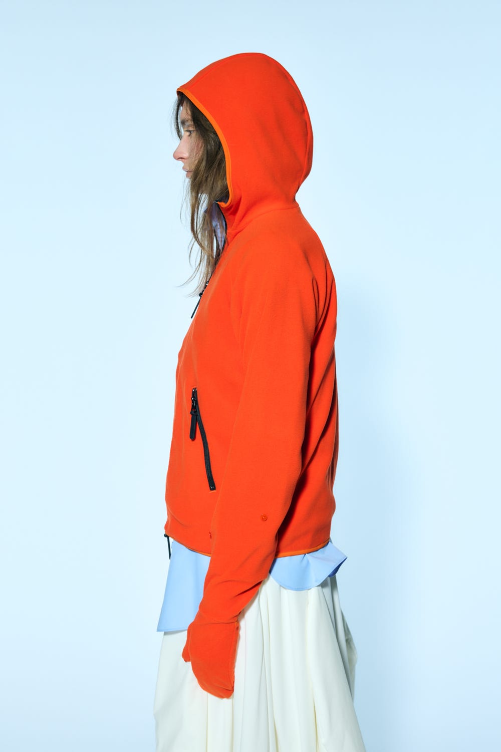 jacquard knit cardigan Orange M