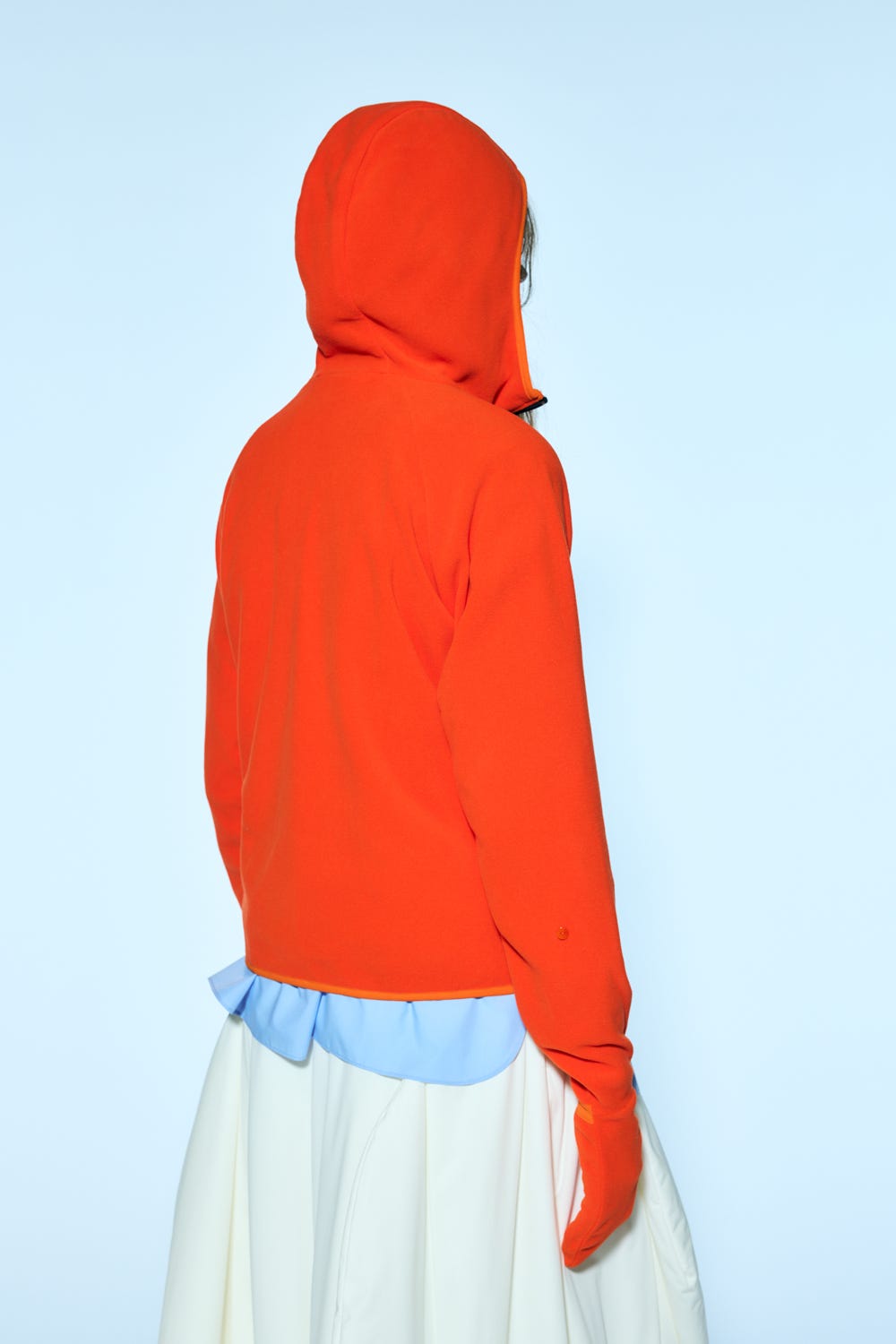 jacquard knit cardigan Orange M