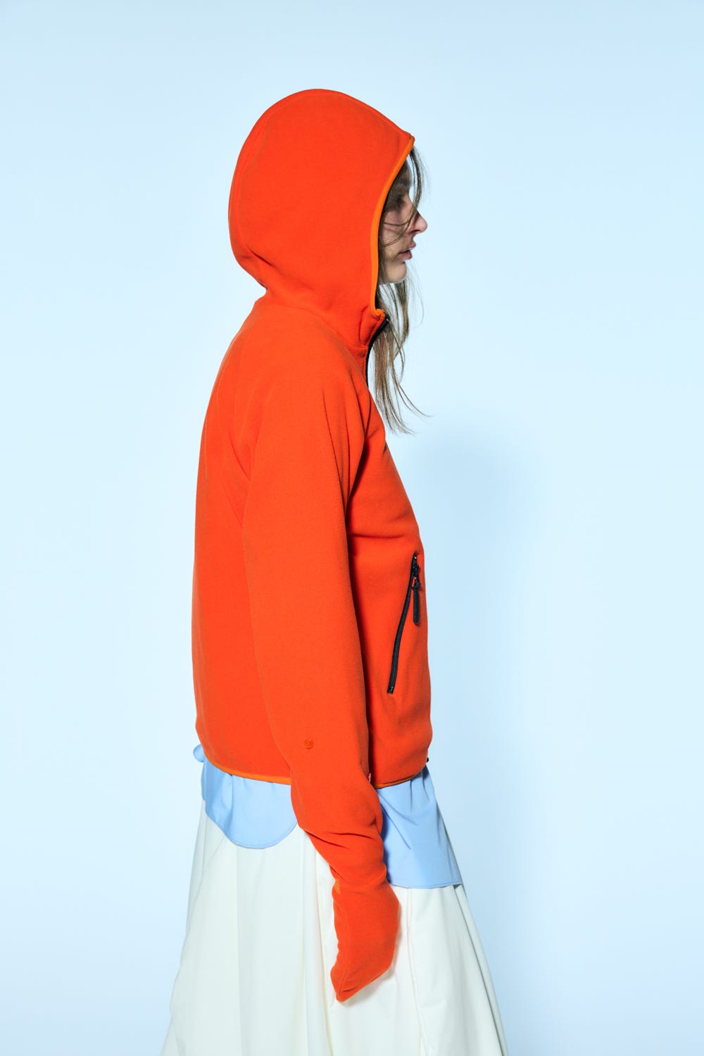 jacquard knit cardigan Orange M