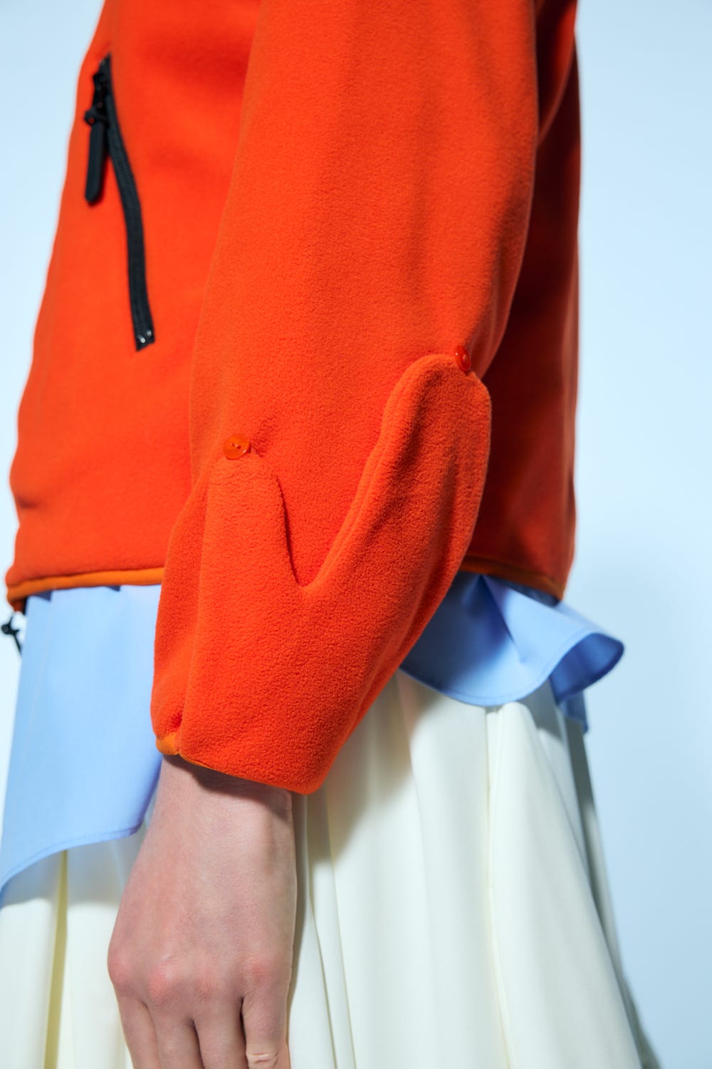 jacquard knit cardigan Orange M