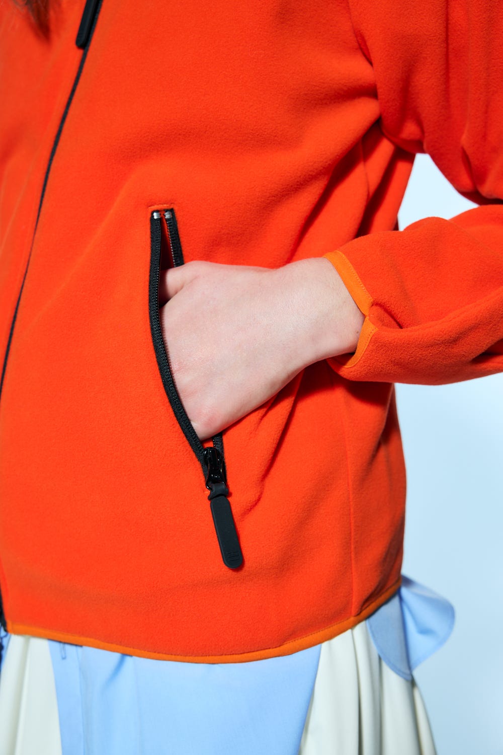 jacquard knit cardigan Orange M