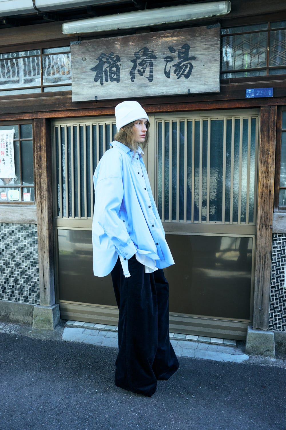 2way front shirt Water M