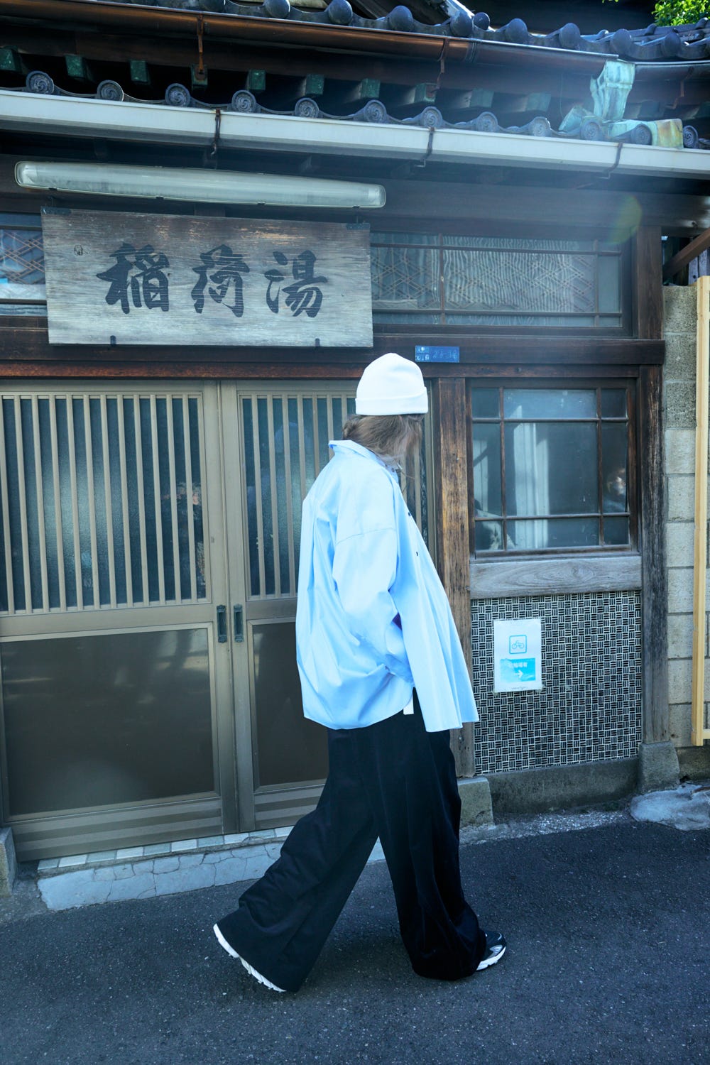 2way front shirt Water M