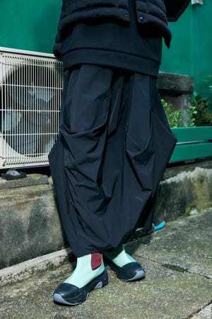 【新品】nagonstans curve jumper skirt skirt|någonstans official online store｜ナゴンスタンス公式通販