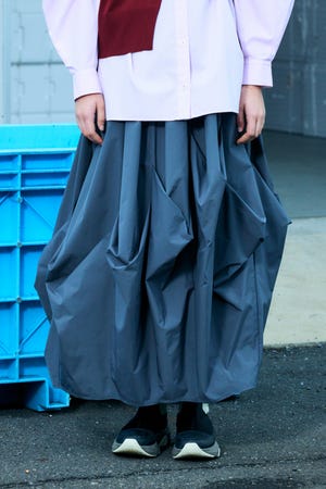 【新品】nagonstans curve jumper skirt skirt|någonstans official online store｜ナゴンスタンス公式通販