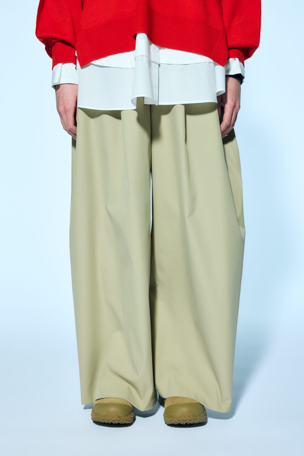 wide tuck pants｜S｜Sand｜trousers｜någonstans official